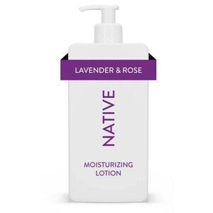 NATIVE LAVENDER & ROSE MOISTURIZING LOTION PARABEN FREE 16.5 fl oz